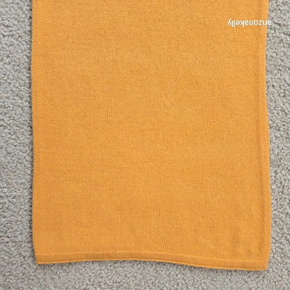 NWOT Everlane Cashmere Scarf Yellow Marigold - Picture 6 of 12